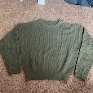 olive green sweater